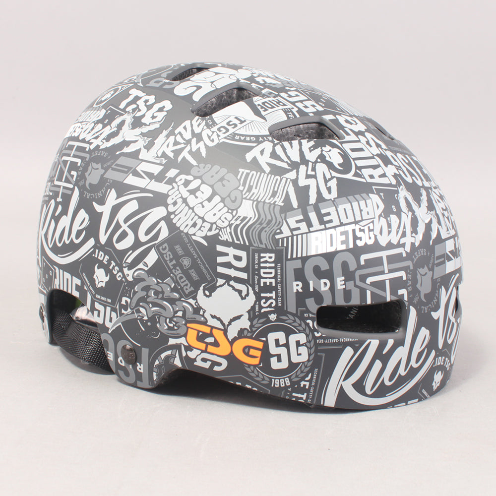 TSG Evolution Skate Helmet - Stickerbomb