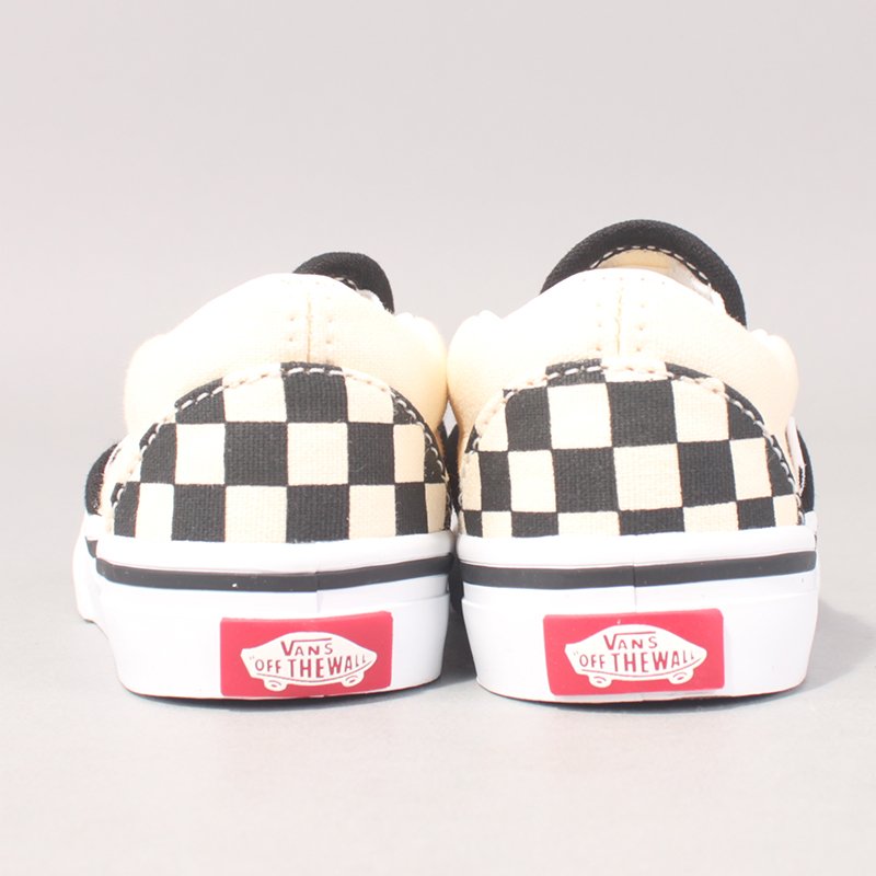 Vans Classic Slip On Kids - Black/White/Checkerboard