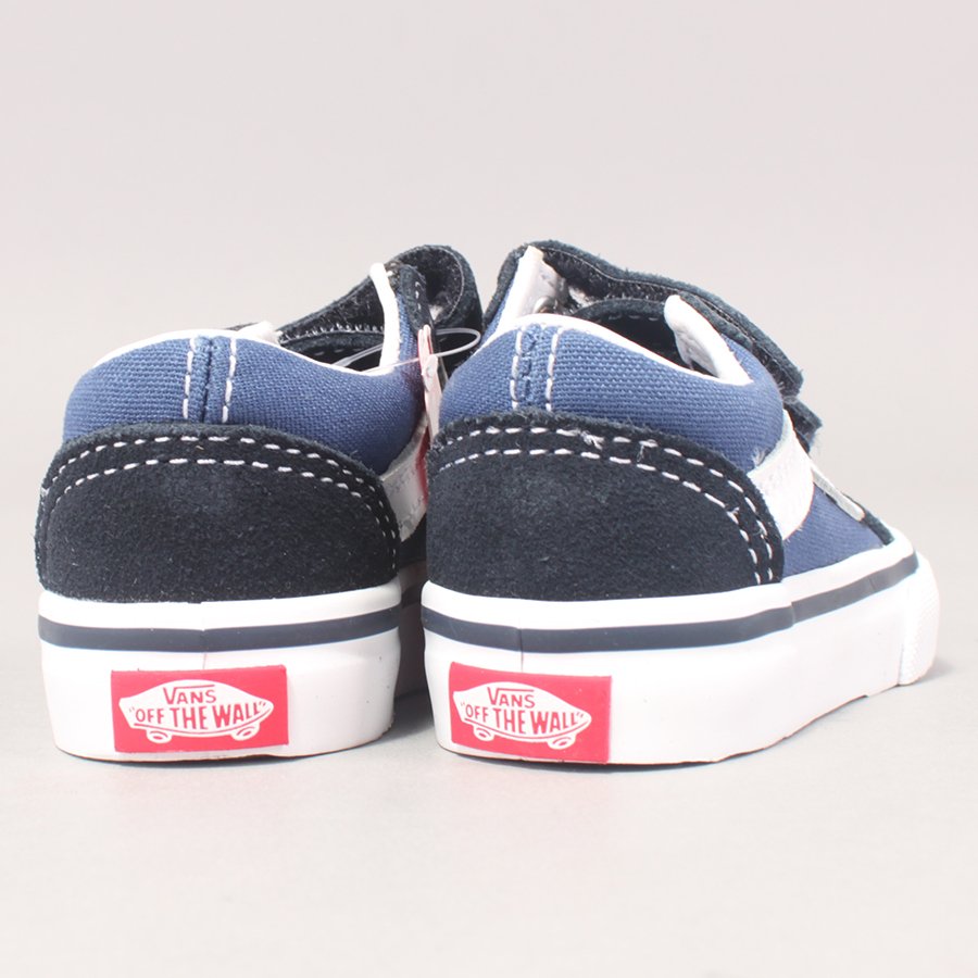 Vans Old Skool Youth Velcro - Navy/White