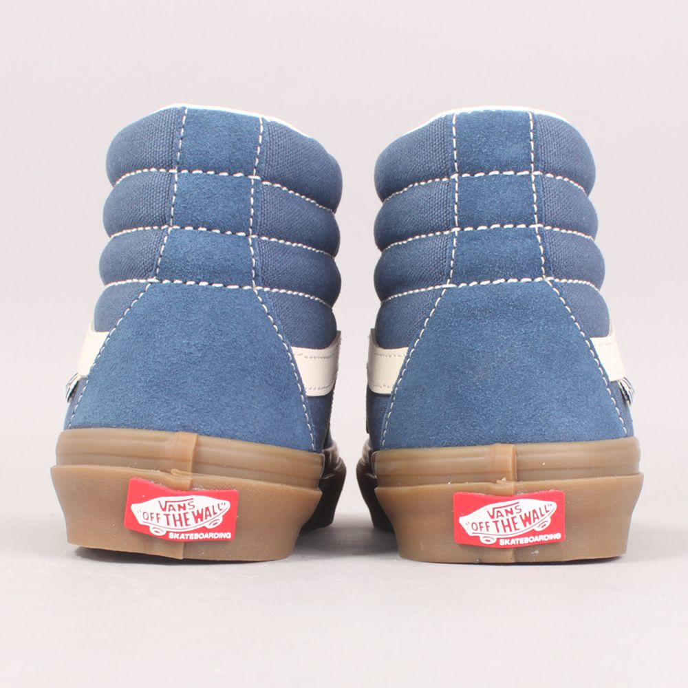 Vans Skate Sk8-Hi - Dark Denim Suede/Gum