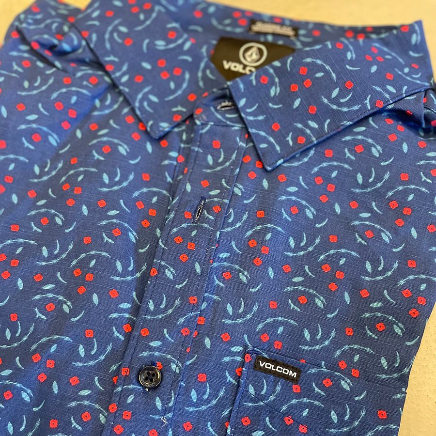 Volcom Rickshaw Woven SS - Blue Print