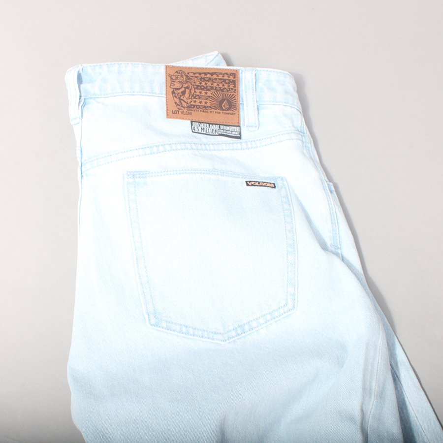 Volcom Billow Denim 18" Baggy Pants YOUTH - Light Blue