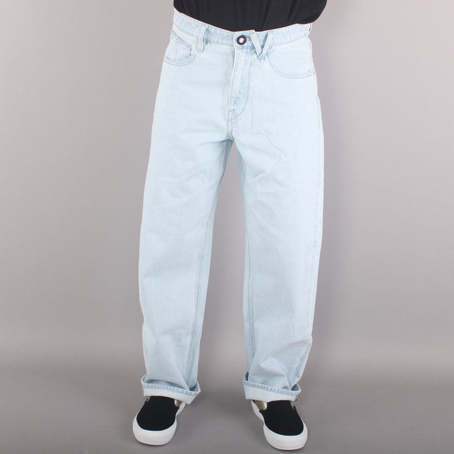 Volcom Billow Denim 18" Baggy Pants YOUTH - Light Blue