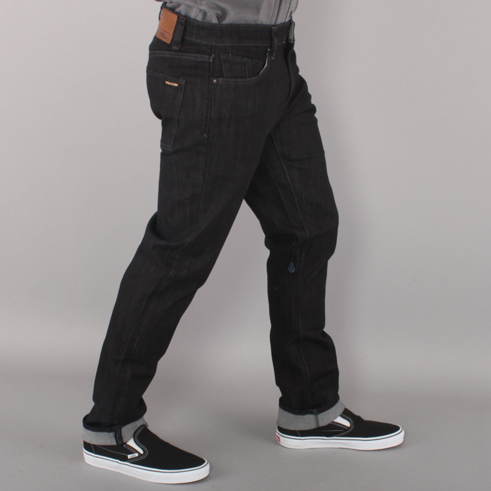 Volcom Vorta Youth Denim Jeans - Black