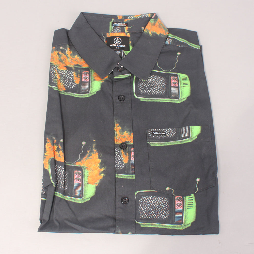Volcom Justin Hager Woven SS Shirt - Black