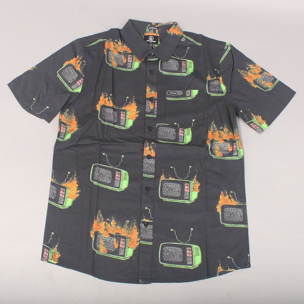 Volcom Justin Hager Woven SS Shirt - Black