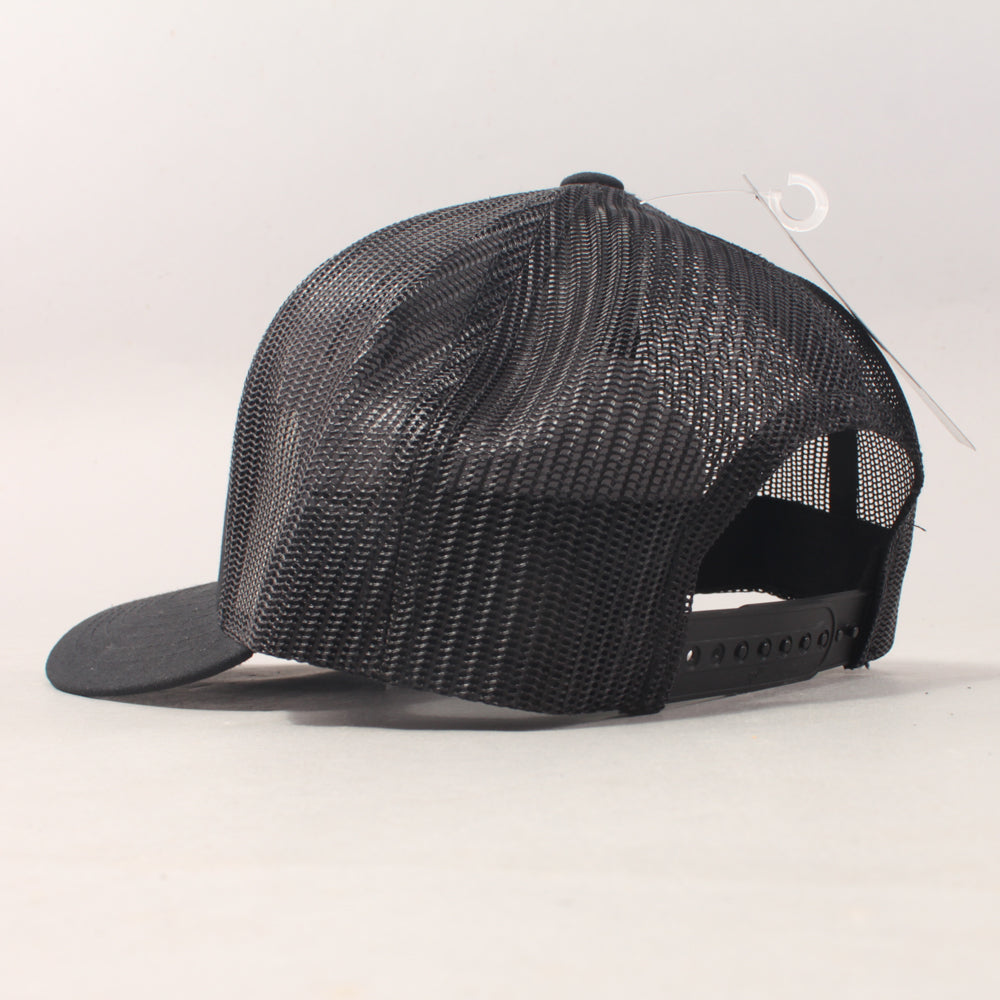 Blank Trucker Cap - Black / Black