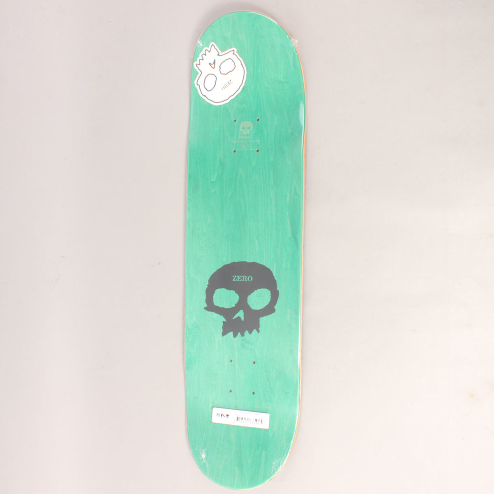 Zero 3 Skull With Flames Skateboard Deck